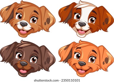 Cute Dog Cartoon Character illustration