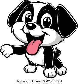 Cute Dog Cartoon Character illustration, vector art