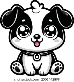 Cute Dog Cartoon Character illustration, vector art