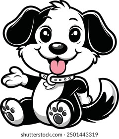 Cute Dog Cartoon Character illustration, vector art