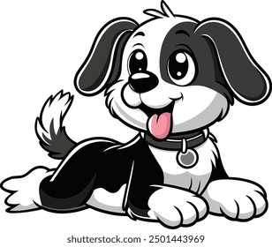 Cute Dog Cartoon Character illustration, vector art