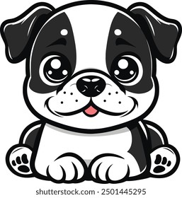 Cute Dog Cartoon Character illustration, vector art