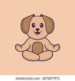 Dibujo vectorial del personaje de dibujos animados de perros.