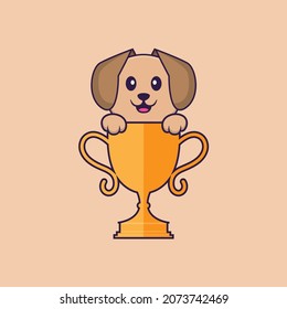Dibujo vectorial del personaje de dibujos animados de perros.