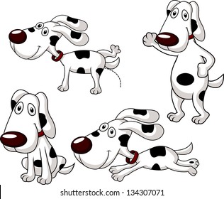 Cute dog cartoon collection