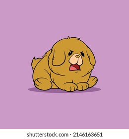 cute dog cartoon for commercial use