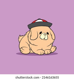 cute dog cartoon for commercial use