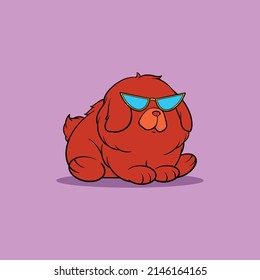 cute dog cartoon for commercial use