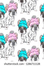 Cute dog cartoon hand drawn vector illustration. Can be used for baby t-shirt printing, fashion print design, children wear, baby shower celebration greeting and invitation card.