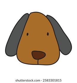 cute dog cartoon icon vector illustration design graphic flat style dachshund