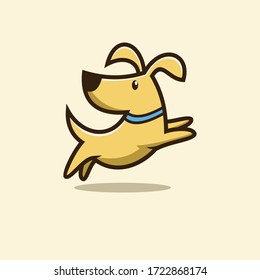 Cute Dog cartoon illustration vector