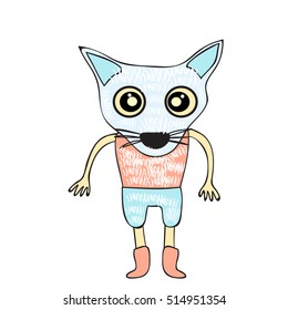 cute dog  cartoon  vector eps.10