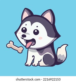 Cute dog Cartoon Vector Icon Illustration. Animal Nature Icon Concept Isolated Premium Vector