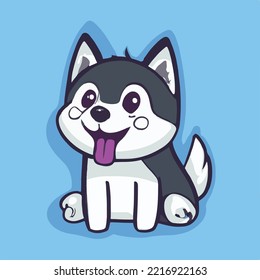 Cute dog Cartoon Vector Icon Illustration. Animal Nature Icon Concept Isolated Premium Vector