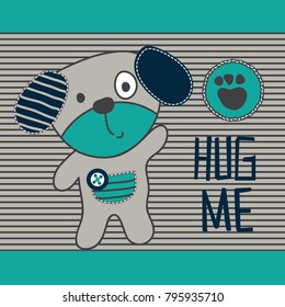 cute dog cartoon vector illustration
