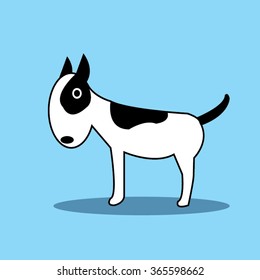 cute dog cartoon-vector