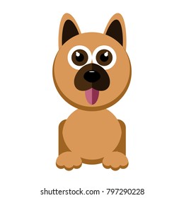 Cute dog character