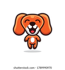 Cute Dog character design for the logo also t-shirts and others as you wish