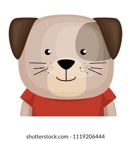 cute dog character icon