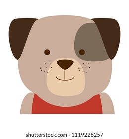 cute dog character icon