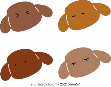 Cute Dog Character Illustration | Minimalist Doodle Vector for Pet and Kids' Designs