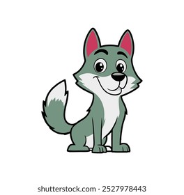 Cute dog character vector suitable for your pet shop poster design