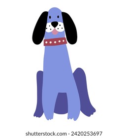 Feiner Hund, bunter Vektorgrafik.  