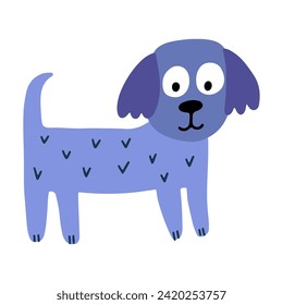 Feiner Hund, bunter Vektorgrafik.  