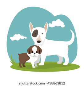 cute dog design, vector illustration eps10 graphic 