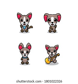 Cute Dog designs create in cartoon style for logos, t-shirts or as you wish