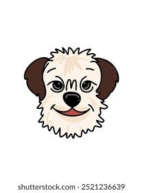Vector lindo del doodle del perro, logotipo del animal doméstico de la historieta
O boceto de una tienda de mascotas