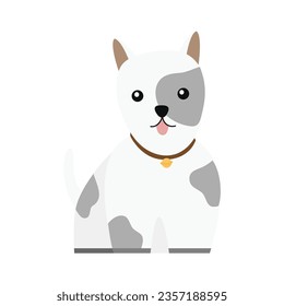 Cute dog doodle vector illustration. Cartoon dog or puppy characters. Funny pet animals isolated on a white background.