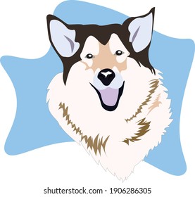 dibujo de perro lindo, ilustración vectorial