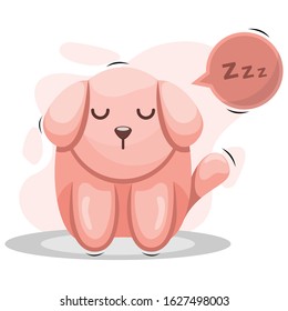 Cute dog emoticon cartoon vector