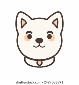 cute dog face, dog icon, cute dog illustration, dog face