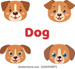 Cara linda del perro que sonríe con la felicidad