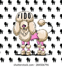 Cute dog / Fancy dog / T-shirt graphic / illustration / vector / Fashion animal.