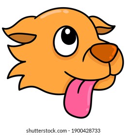 Dog Sticking Tongue Out Stock Illustrations Images Vectors Shutterstock