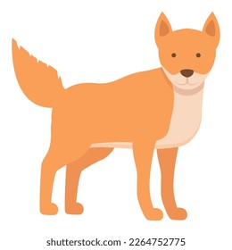Cute dog icon cartoon vector. Wild mammal. Wild nature