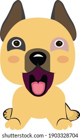 cute dog icon. dog concept 