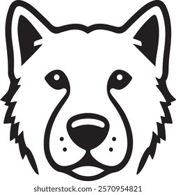 cute dog icon design vector