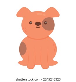 icono de perro lindo en fondo blanco