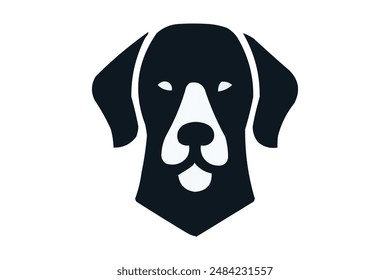 Cute Dog Icon Silhouette for Mobile App Interfaces