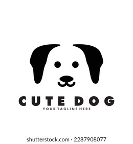 Cute Dog icon vector illustration template design