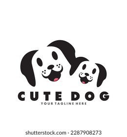 Cute Dog icon vector illustration template design