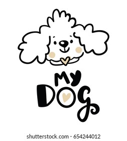 Cute dog illustration
