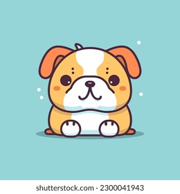 cute dog illustration is adorable and playful, perfect for designs that are fun and lighthearted.