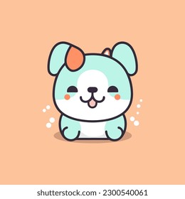 cute dog illustration is adorable and playful, perfect for designs that are fun and lighthearted.