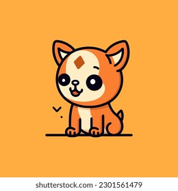 cute dog illustration is adorable and playful, perfect for designs that are fun and lighthearted.