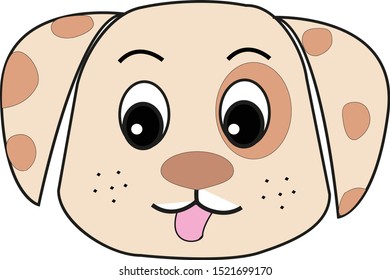 Perro, ilustración, vector sobre fondo blanco.